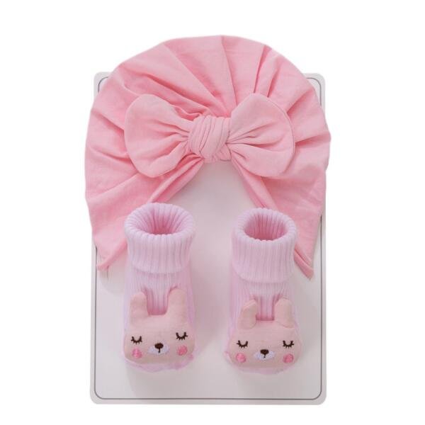 Kitten Dream Baby Turban & Socks Set