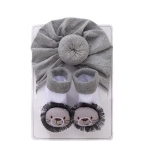 Lion Dream Baby Turban & Socks Set