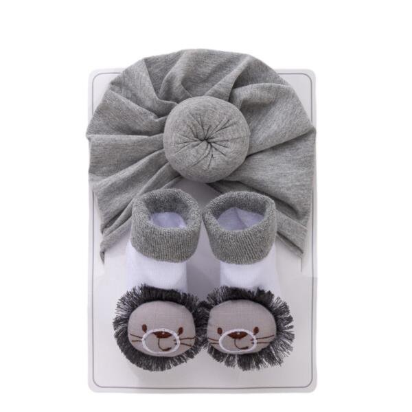Lion Dream Baby Turban & Socks Set