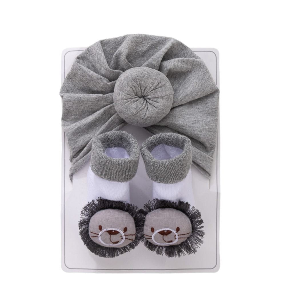 Lion Dream Baby Turban & Socks Set