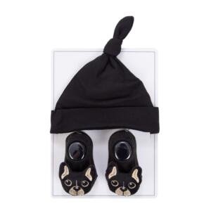 Little Boss Baby Knot Hat & Puppy Socks Set