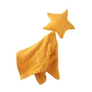 Baby Muslin Washcloth Yellow