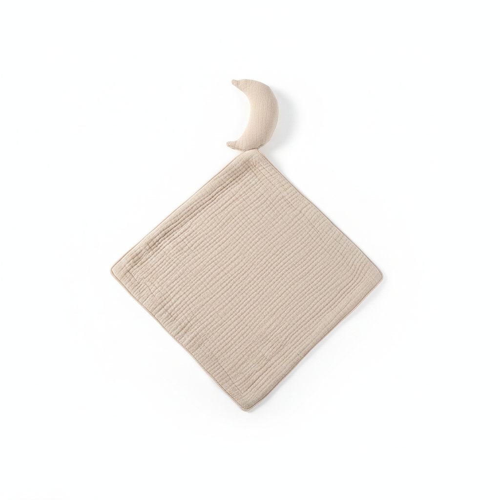 Baby Muslin Washcloth Beige – photo 3