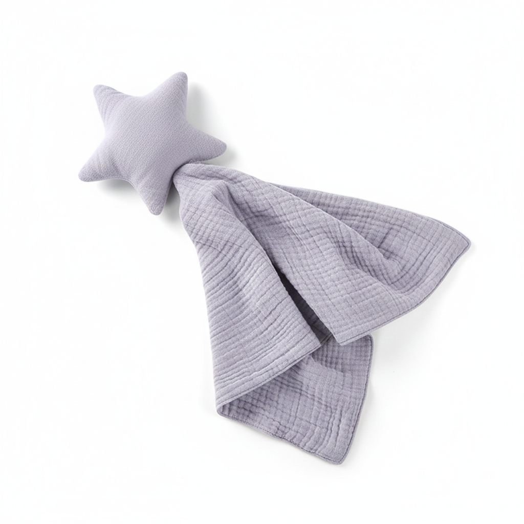 Baby Muslin Washcloth Violette – photo 2