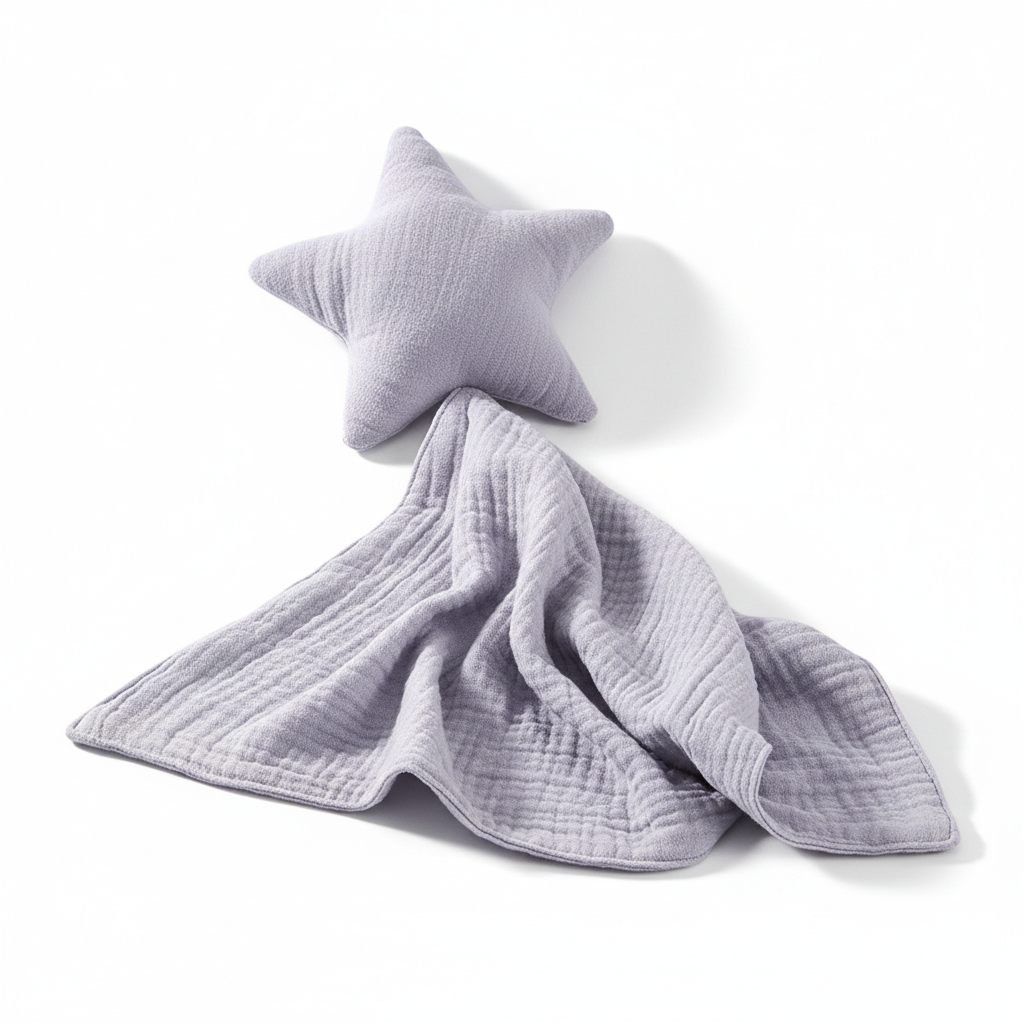 Baby Muslin Washcloth Violette – photo 3