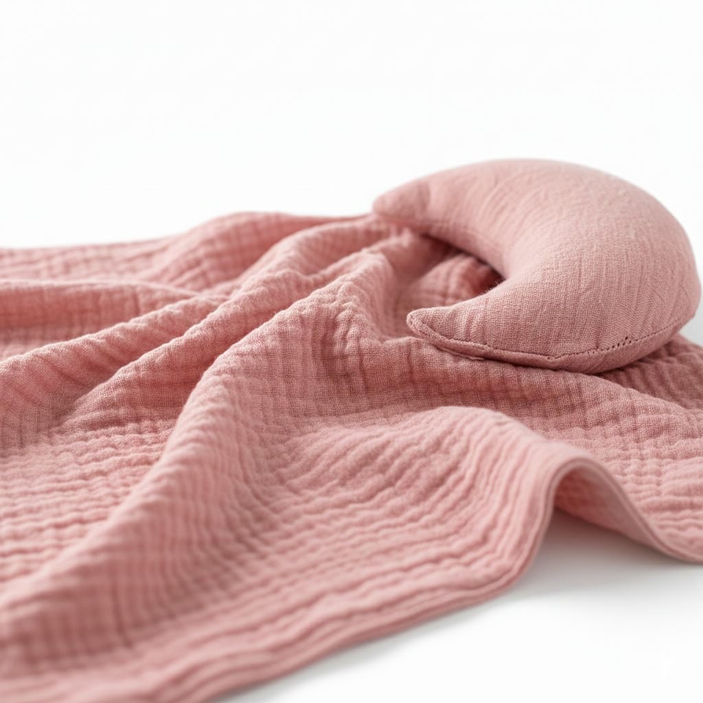 Baby Muslin Washcloth Pink – photo 2
