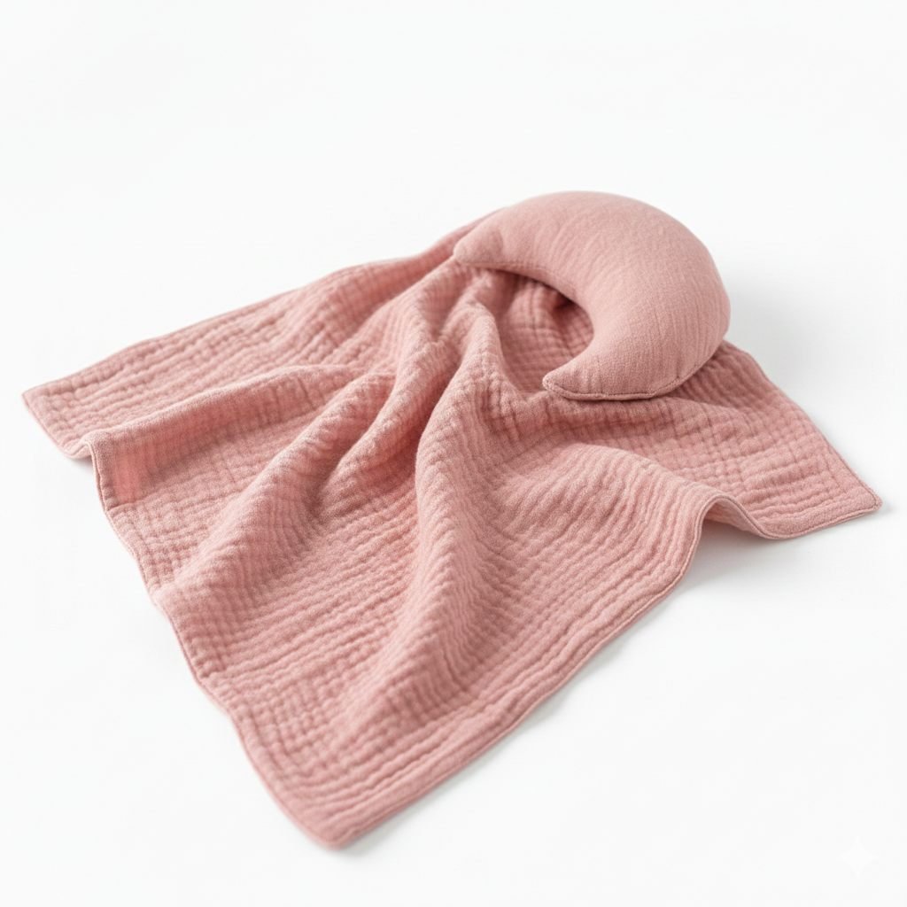 Baby Muslin Washcloth Pink – photo 3