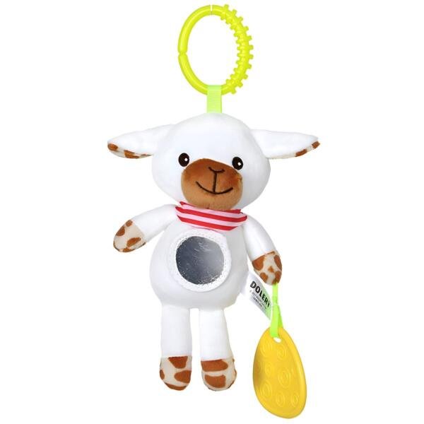 Plushie Stroller Toy with Teether Clip-Elephant Multicolor
