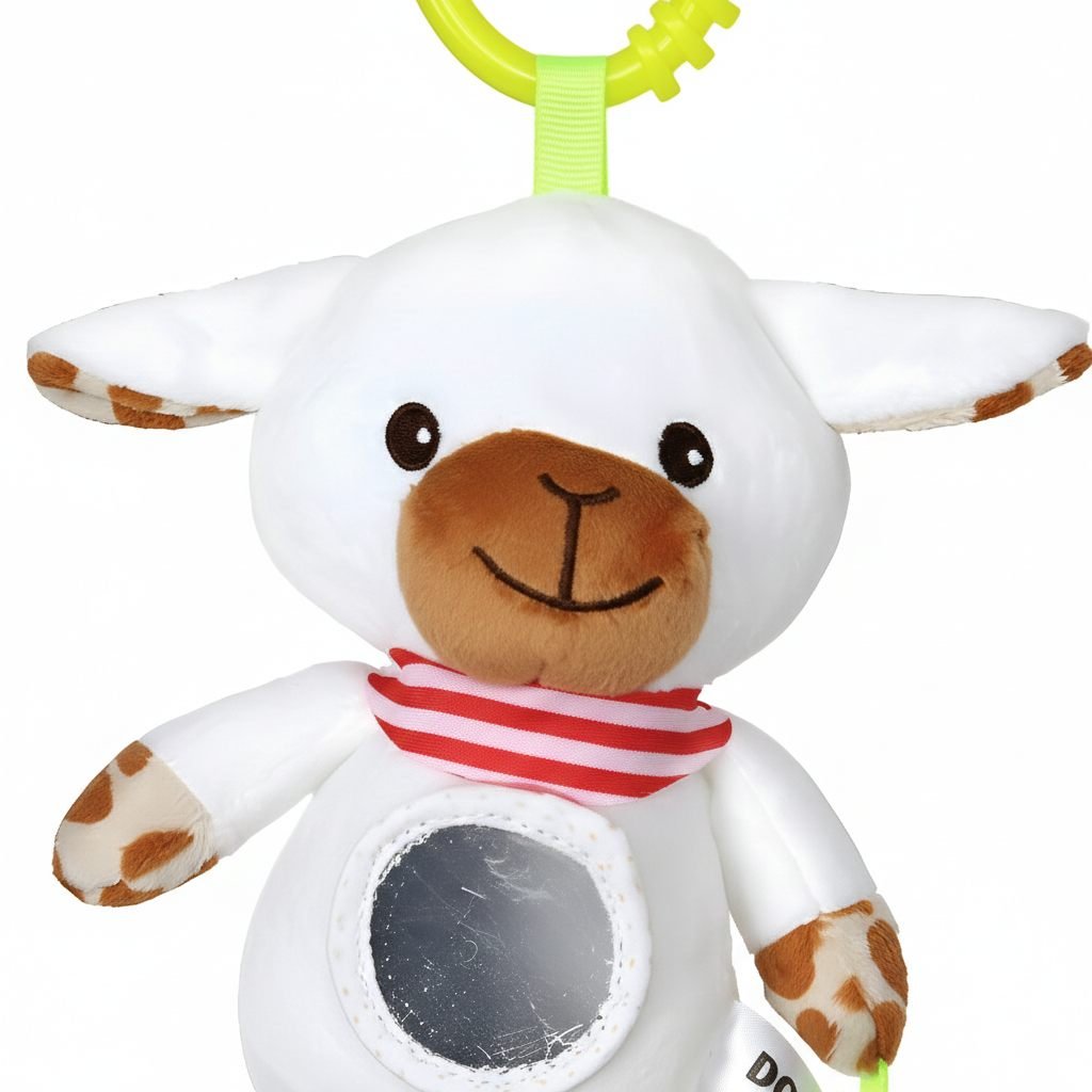 Plushie Stroller Toy with Teether Clip-Elephant Multicolor – photo 2