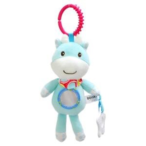 Plushie Stroller Toy with Teether Clip-Elephant Multicolor