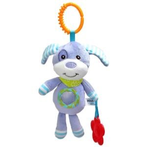 Plushie Stroller Toy with Teether Clip-Elephant Multicolor