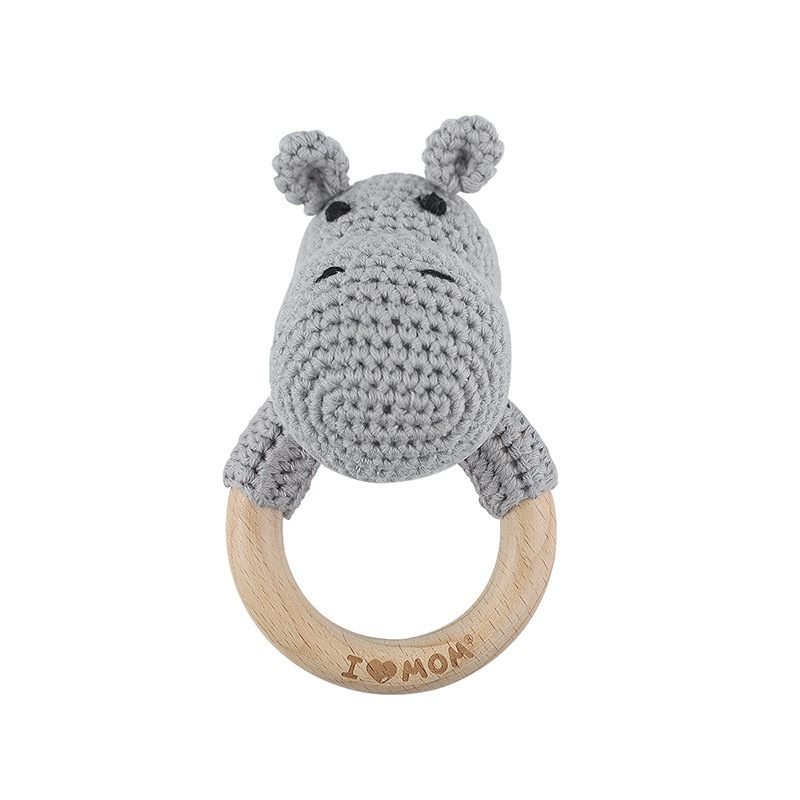 Hippopotamus Handmade Crochet Teether