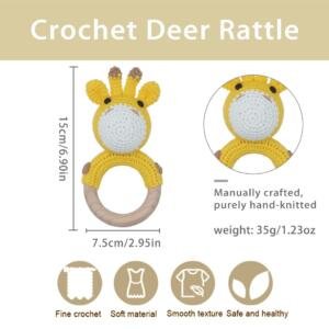Lion Brown Handmade Crochet Teether