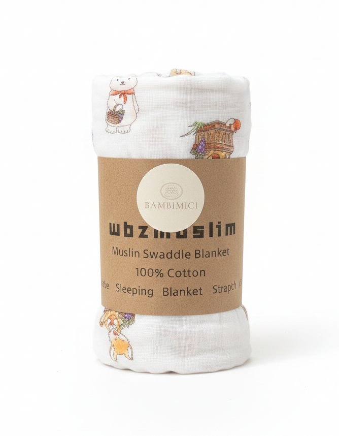 Essentials Muslin Swaddle Blanket Multicolor – photo 2