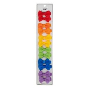 Pastel Dreams Grosgrain Bow Clip Set (12-Piece) Multicolor