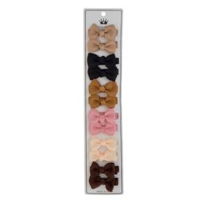 Pastel Dreams Grosgrain Bow Clip Set (12-Piece) Multicolor