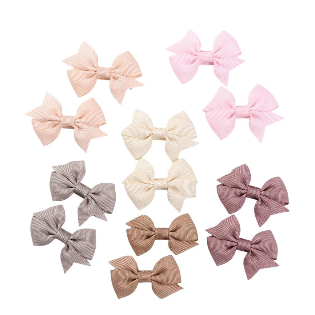 Enchanted Garden Grosgrain Pinwheel Bow Clip Set (12-Piece) Multicolor – photo 3