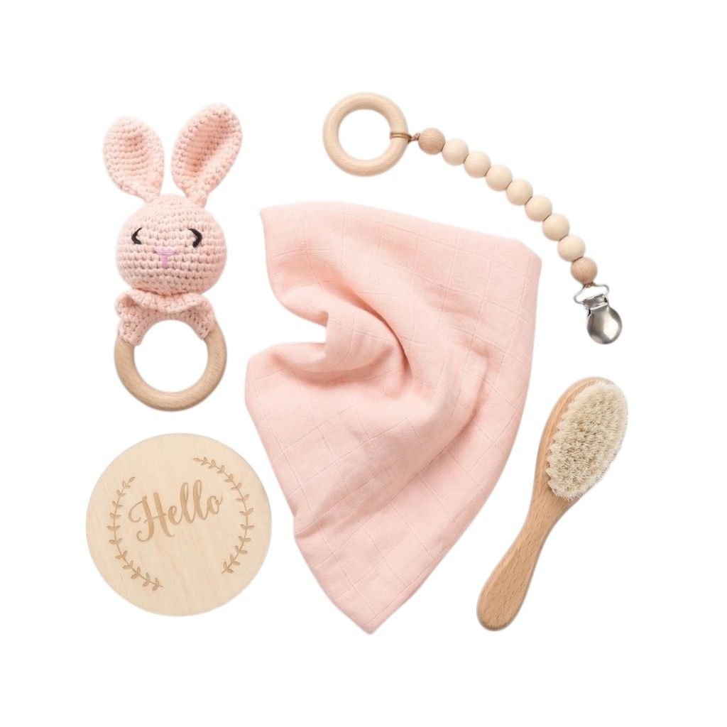 Premium Newborn Baby Gift Box Set Light Pink