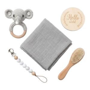 Premium Newborn Baby Gift Box Set Gray