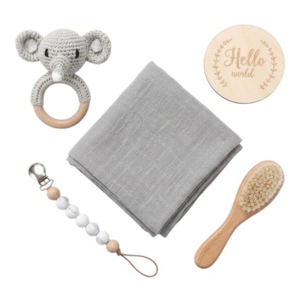 Premium Newborn Baby Gift Box Set Gray