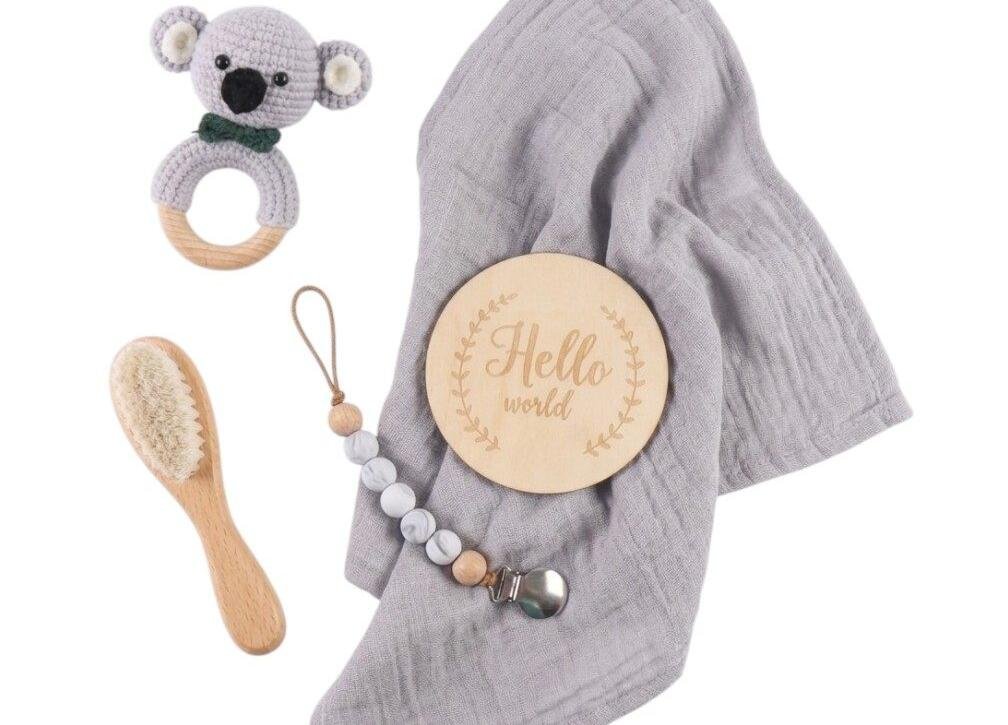Premium Newborn Baby Gift Box Set Gray