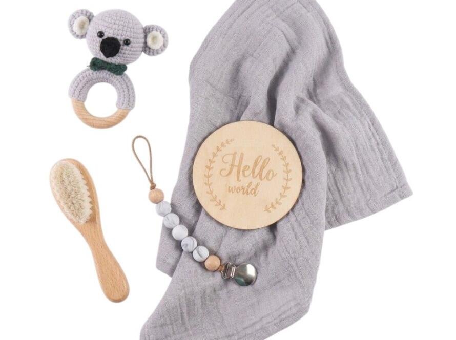 Premium Newborn Baby Gift Box Set Gray