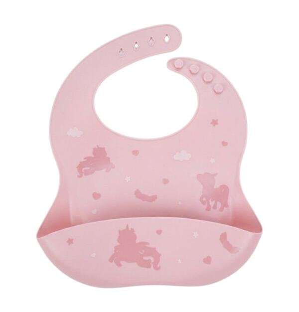 Silicone Baby Bib Pink