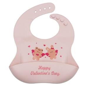Silicone Baby Bib Pink