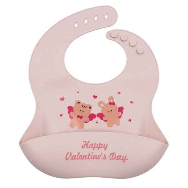 Silicone Baby Bib Pink