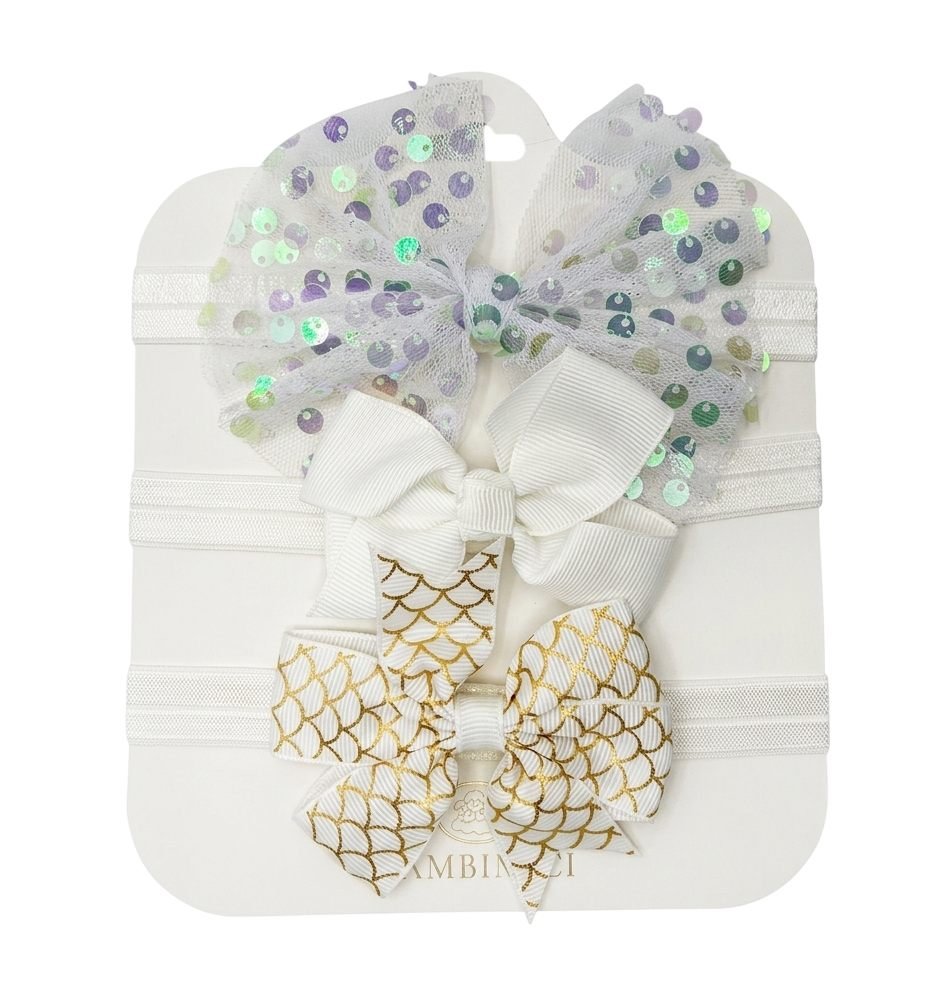 Baby Girls' Mermaid & Sequin Headband Set (3-Piece) – photo 5