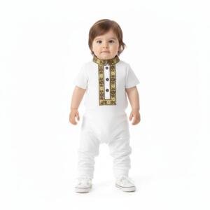 Baby Festive Traditional Wear White