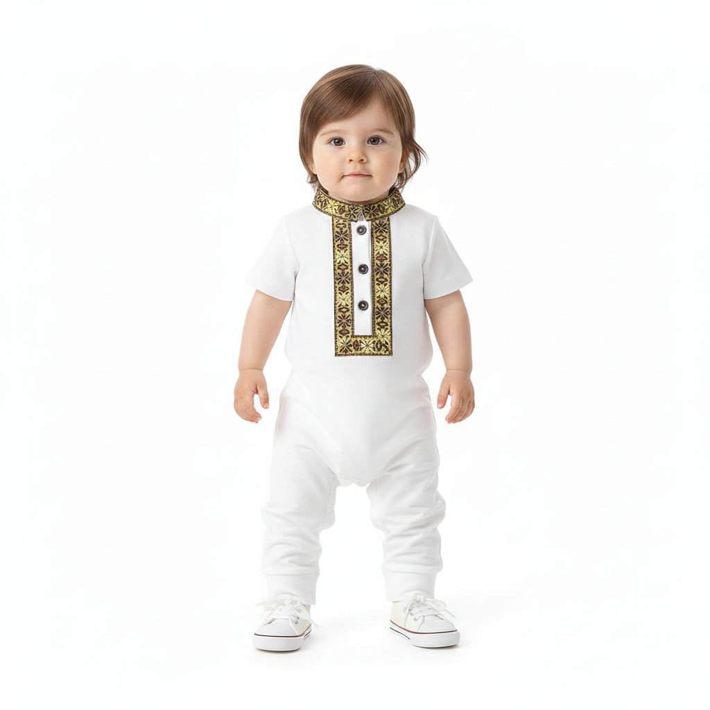 Baby Festive Traditional Wear White