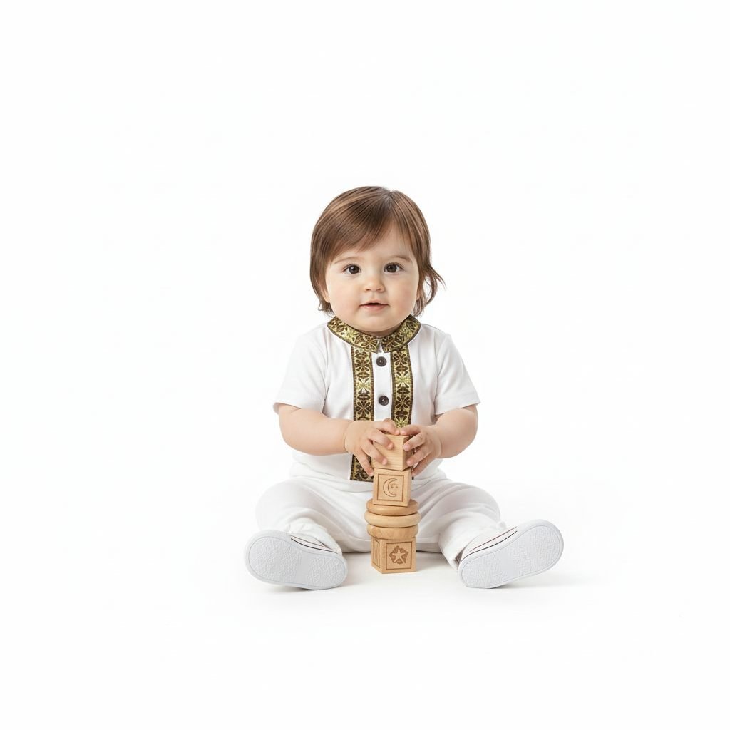 Baby Festive Traditional Wear White – photo 4