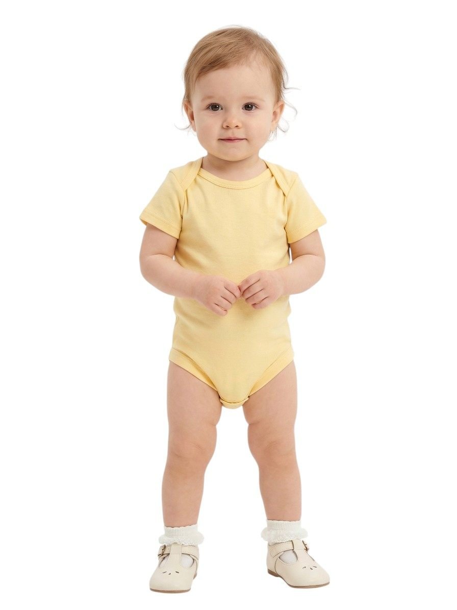 Baby Cotton Flowers Bodysuit Short Sleeve – photo 2