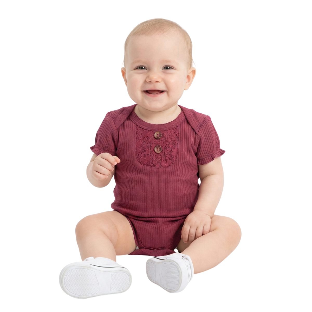 Summer Flower Baby Bodysuit Short Sleeve – photo 2
