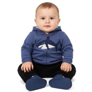 Shark Print Hoodie