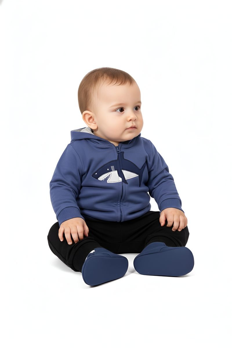 Shark Print Hoodie – photo 2
